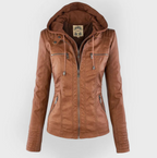 Hooded Jacket with Modern Urban Lines