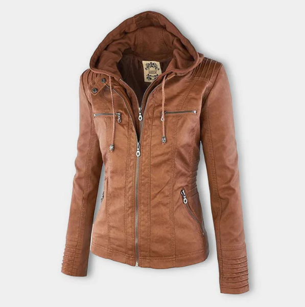 Hooded Jacket with Modern Urban Lines