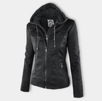 Hooded Jacket with Modern Urban Lines