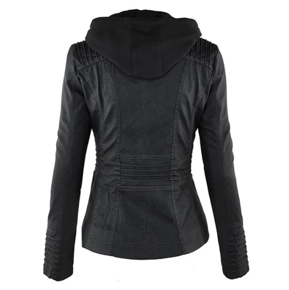 Hooded Jacket with Modern Urban Lines