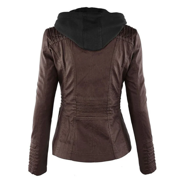 Hooded Jacket with Modern Urban Lines