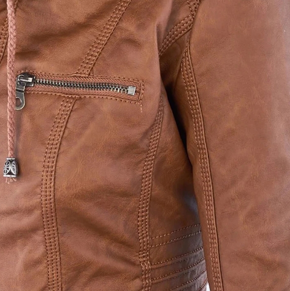 Hooded Jacket with Modern Urban Lines