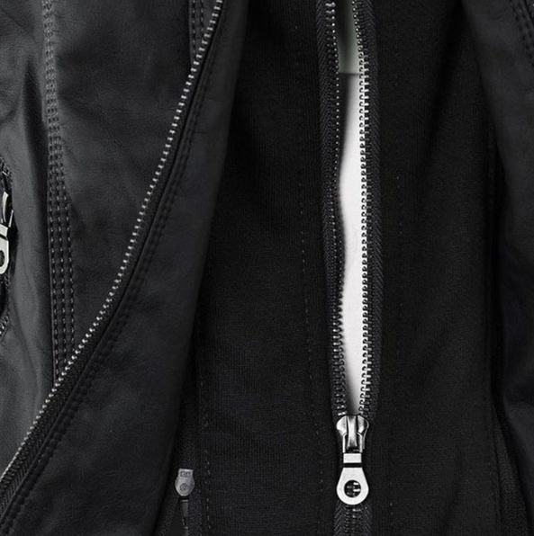 Hooded Jacket with Modern Urban Lines