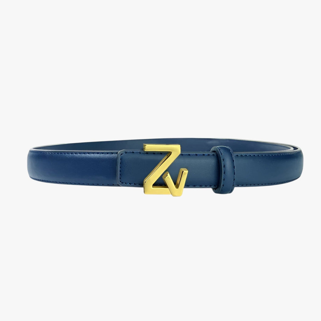Adjustable Waist Belt with Refined Statement Buckle