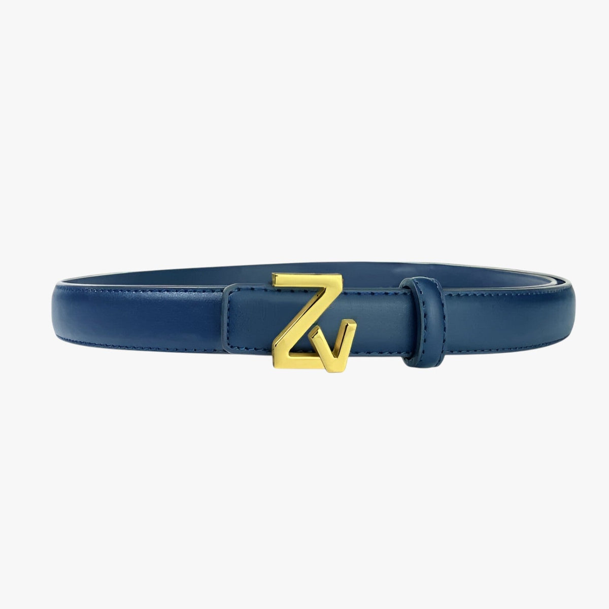 Adjustable Waist Belt with Refined Statement Buckle