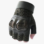 Tactical Half-Finger Gloves with Reinforced Knuckle Protection