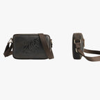 Bolso de hombro amplio para hombre con compartimentos interiores