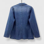 Denim Blue Jacket with Casual Chic Line