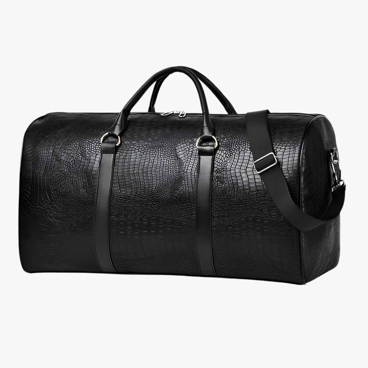 Spacious Faux Leather Travel Bag, Sized for Carry-On Use