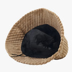 Sombrero de sol plegable de algodón con ala ancha transpirable