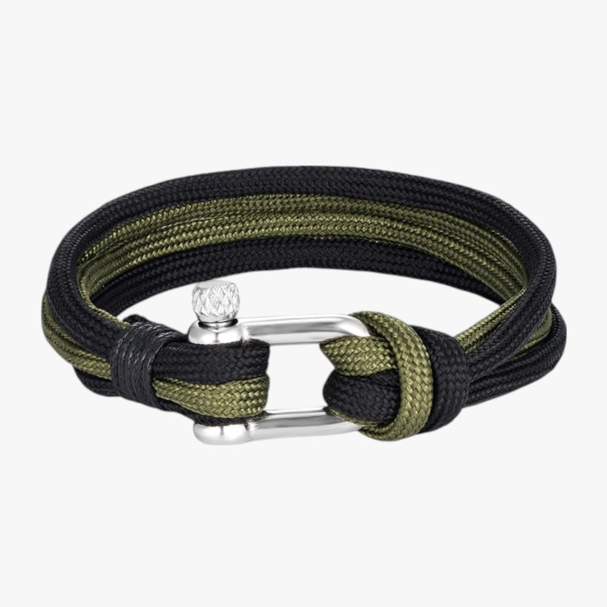 Paracord Survival Bracelet with Anchor Hook Clasp