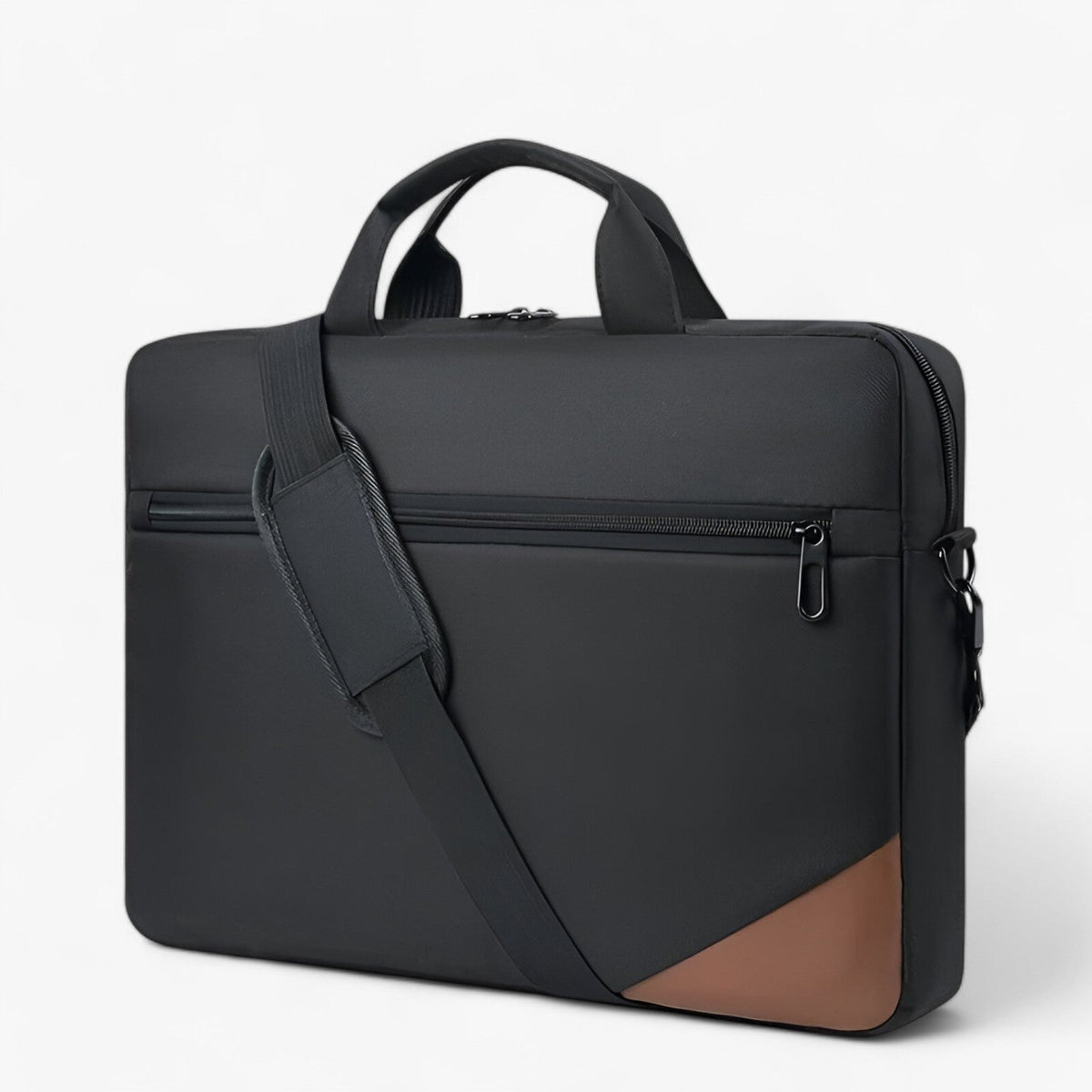Flexibel laptopväska med justerbar crossbodyrem