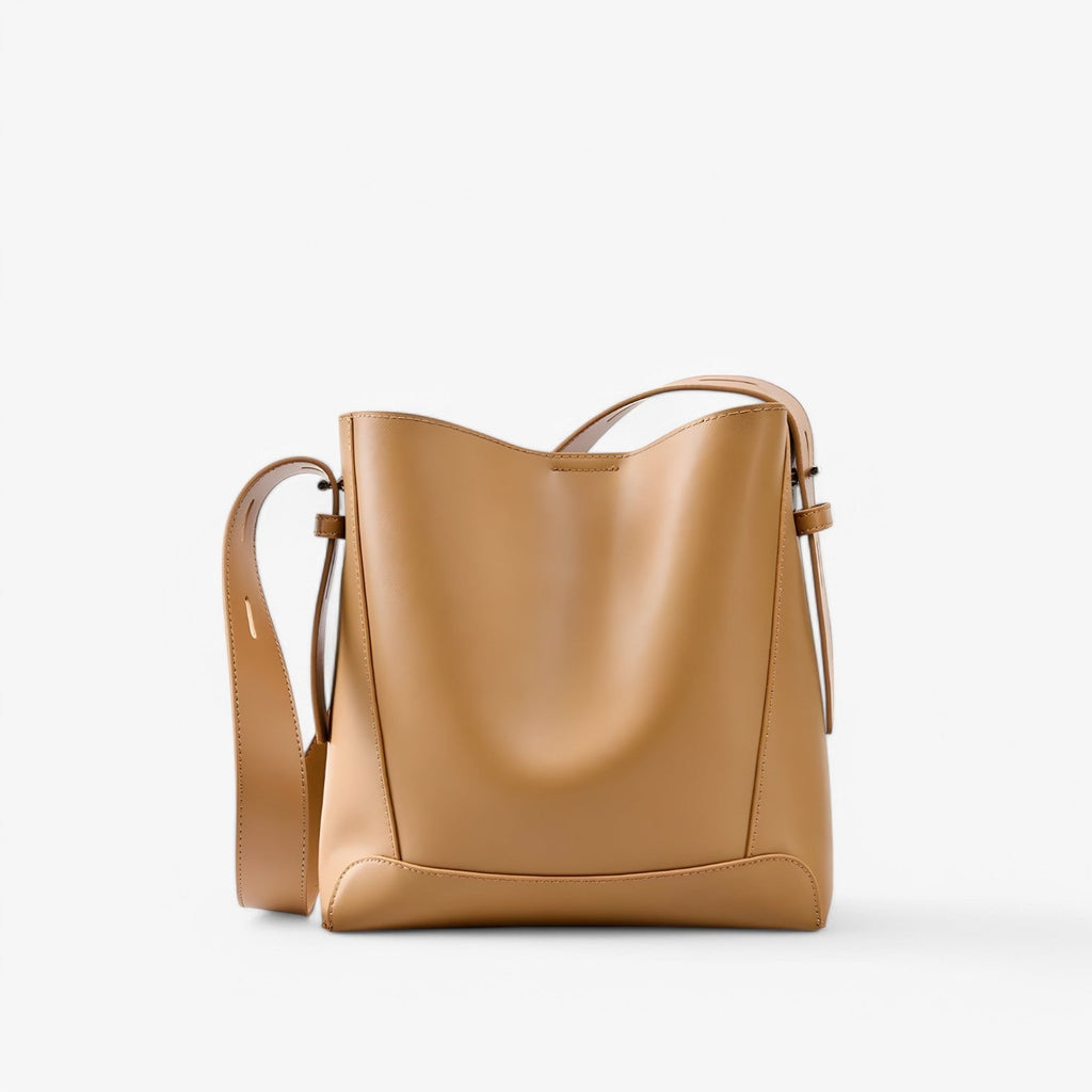 Soft Faux Leather Shoulder Bag with Spacious Main Compartment
