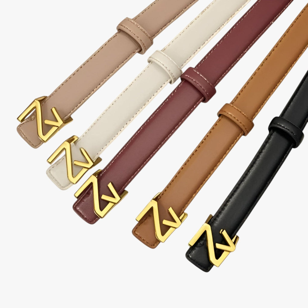 Adjustable Waist Belt with Refined Statement Buckle