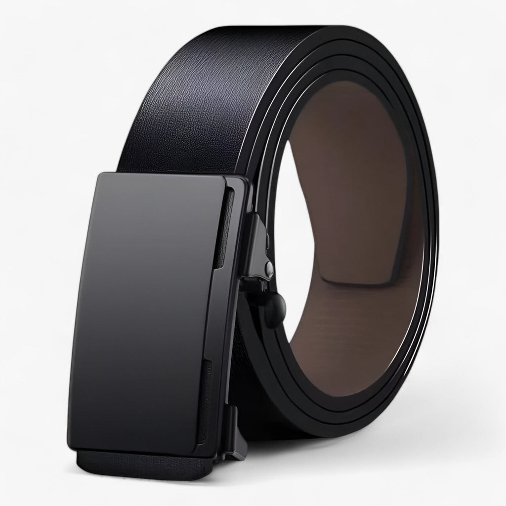 Men's Belt with Zinc Alloy Buckle Detail