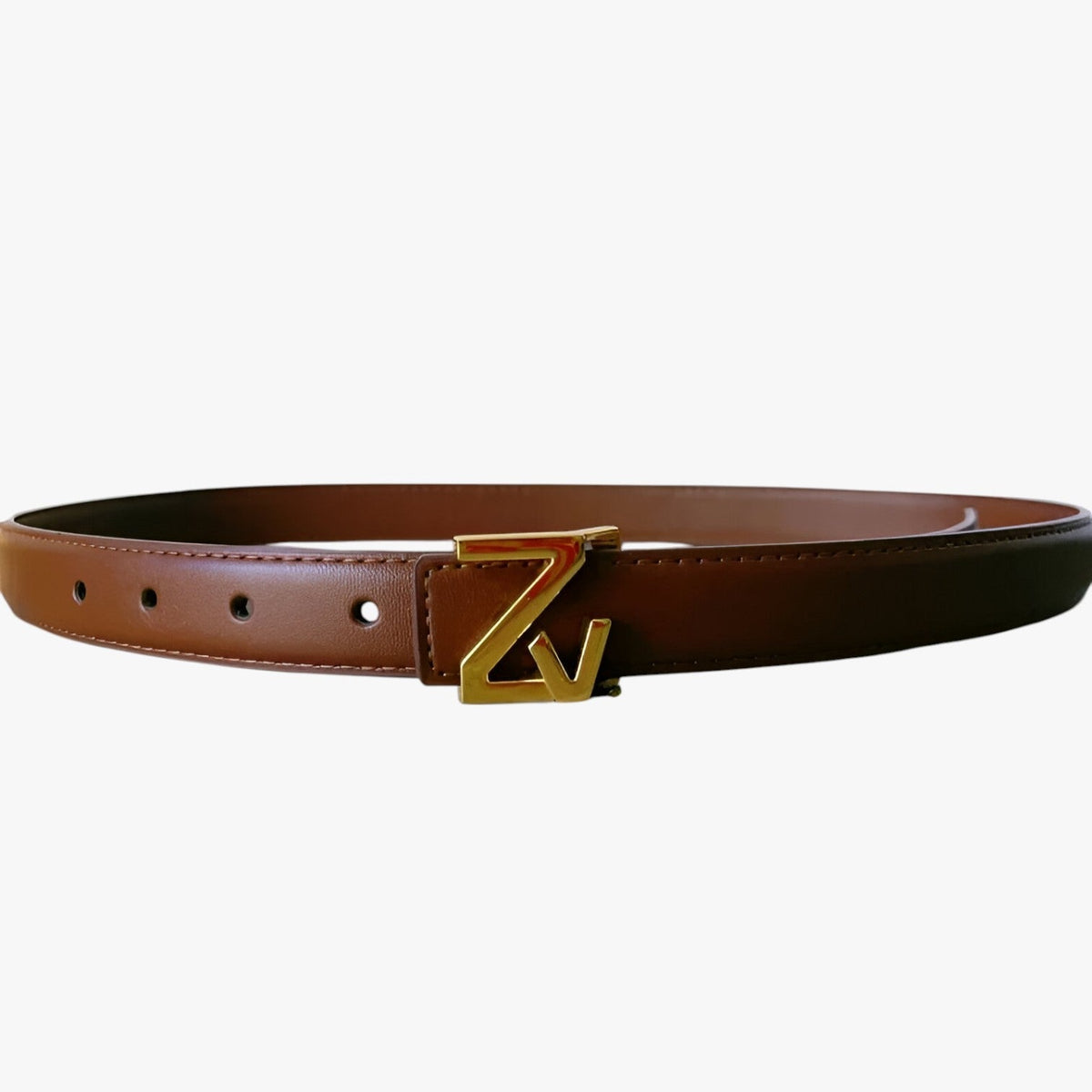 Adjustable Waist Belt with Refined Statement Buckle