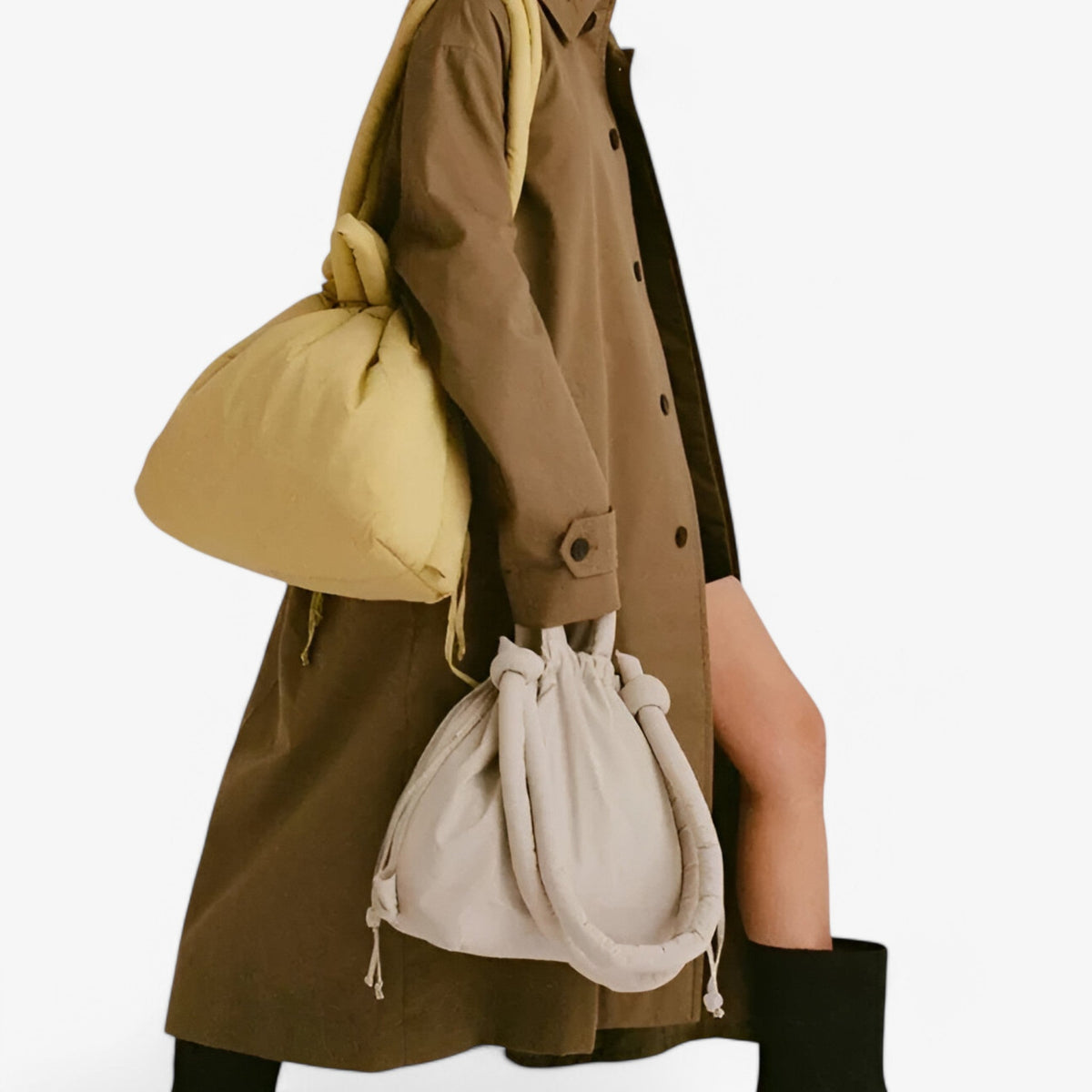 Puffer Handbag with Adjustable Shoulder Strap