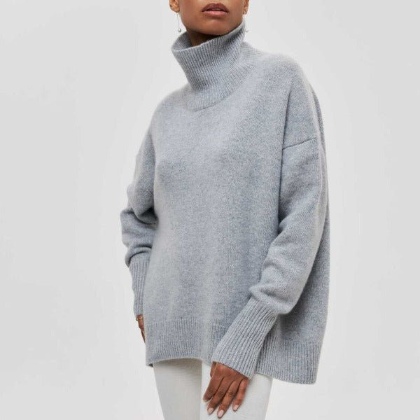 High-Neck Jumper with Soft Handle