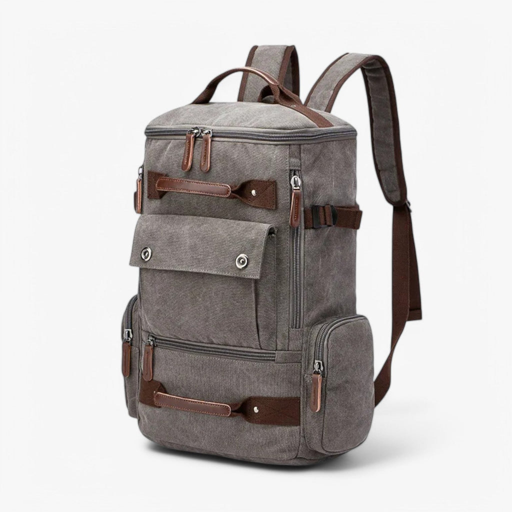 Vintage Canvas Backpack with Laptop Compartment