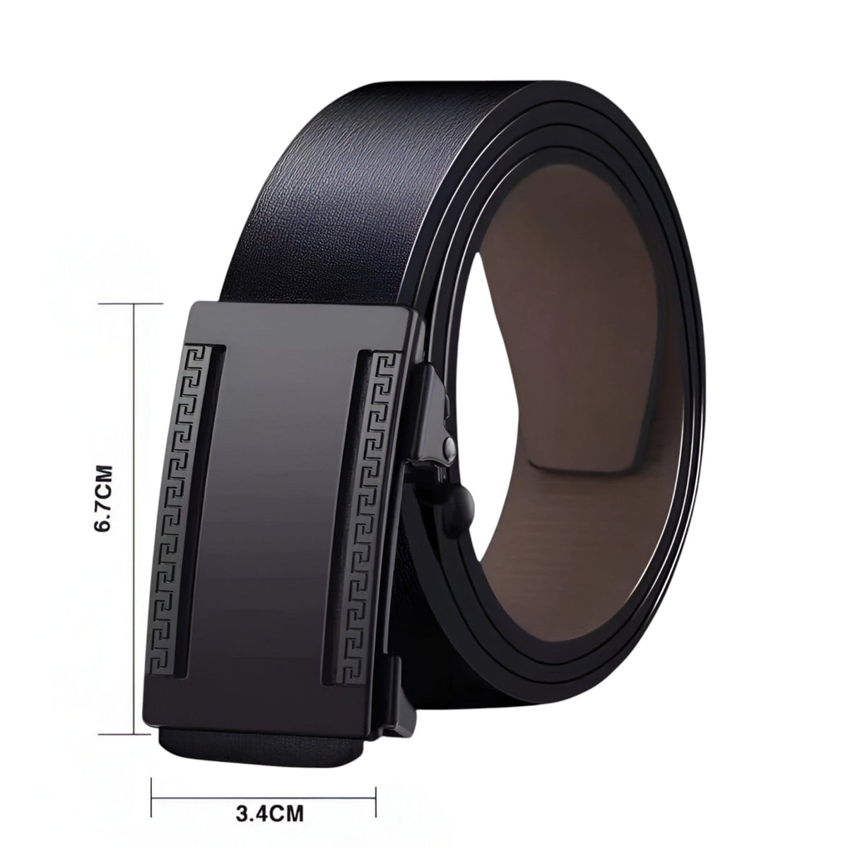 Men's Belt with Zinc Alloy Buckle Detail
