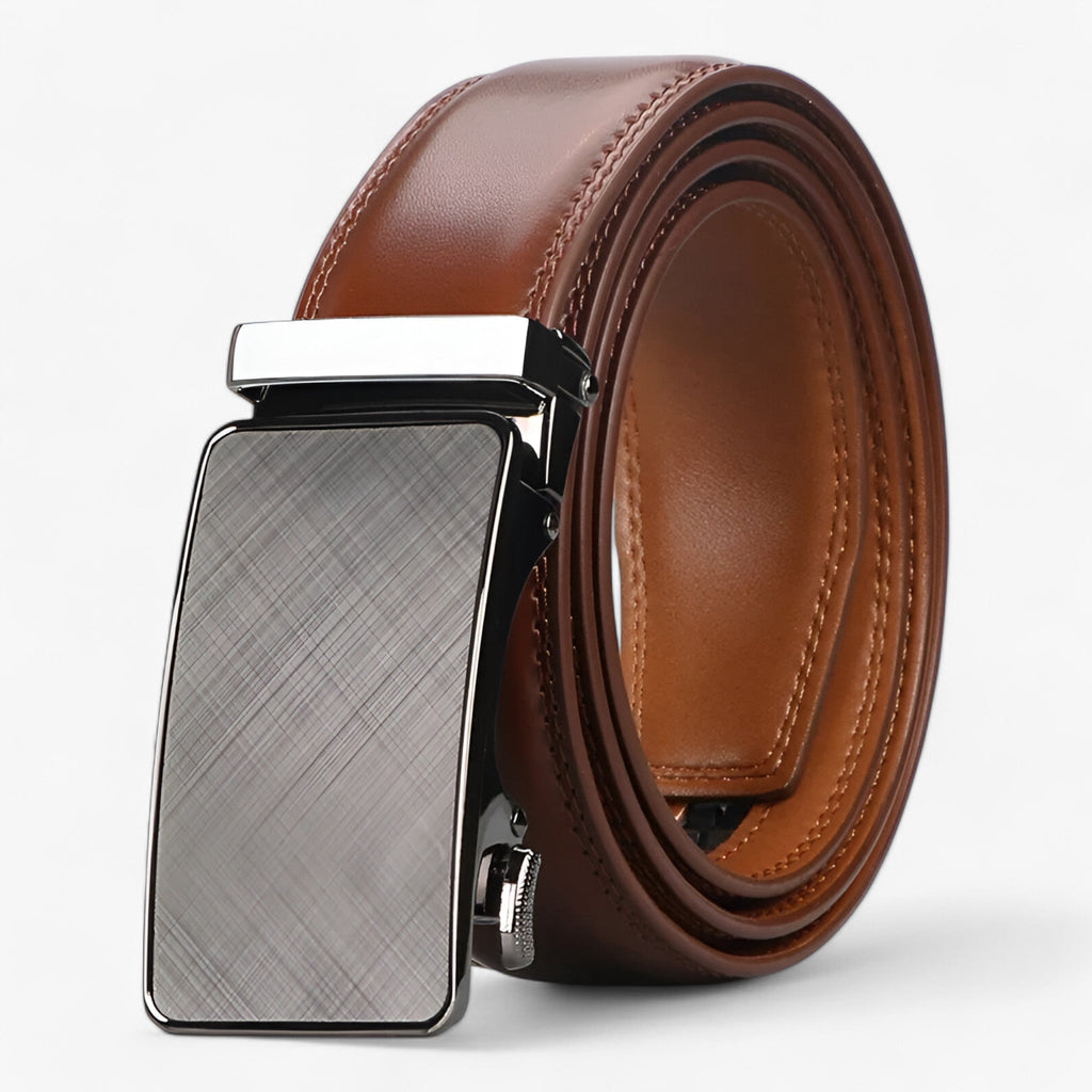 Premium Faux Leather Belt with Automatic Buckle