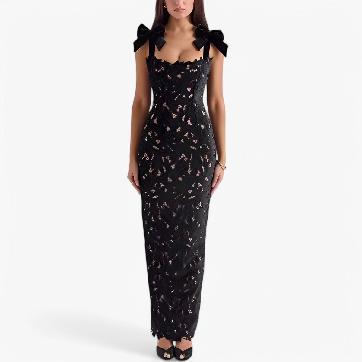 Sleeveless Sheath Dress with a Boat Neckline for Spring