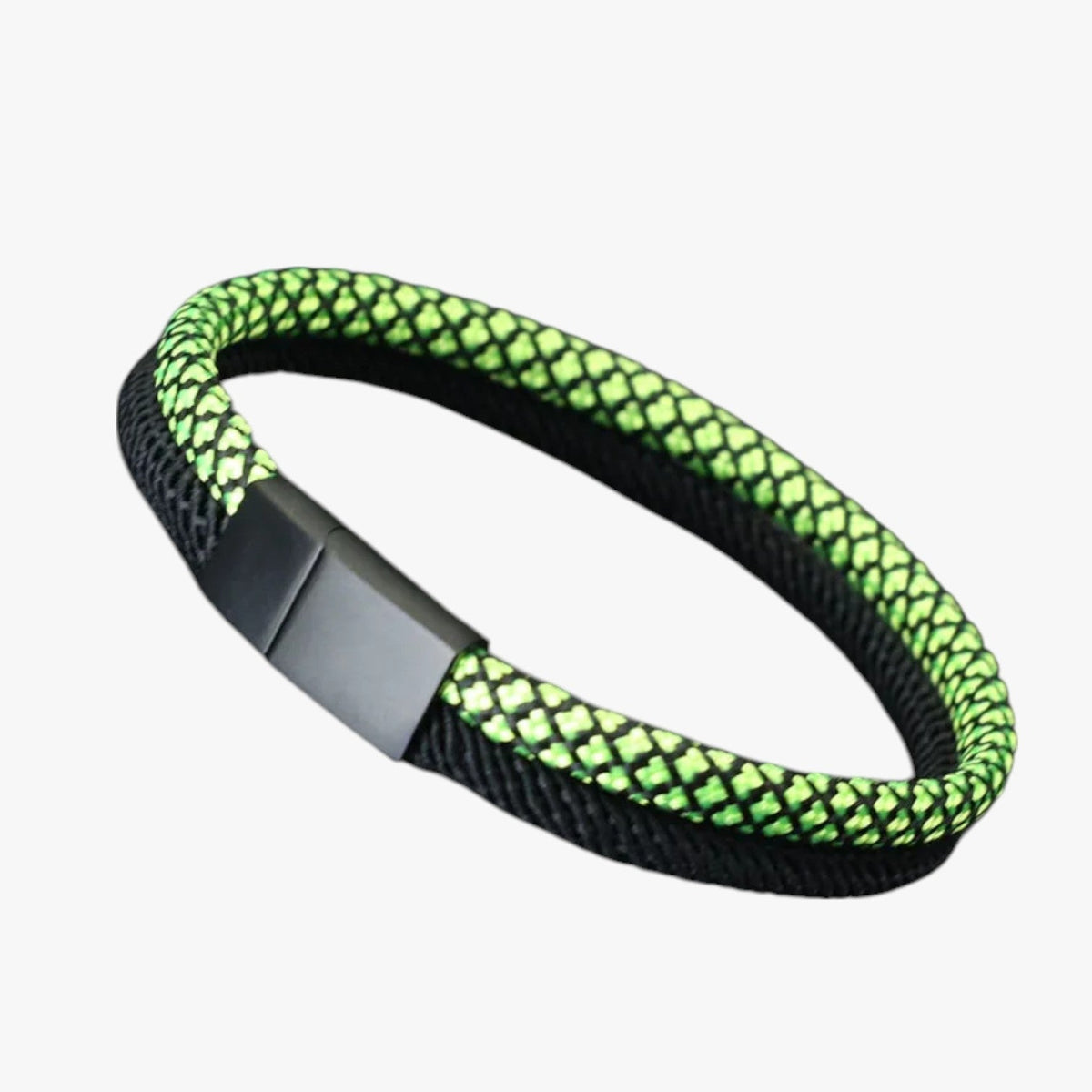 Two-Tone Paracord Bracelet with Magnetic Clasp