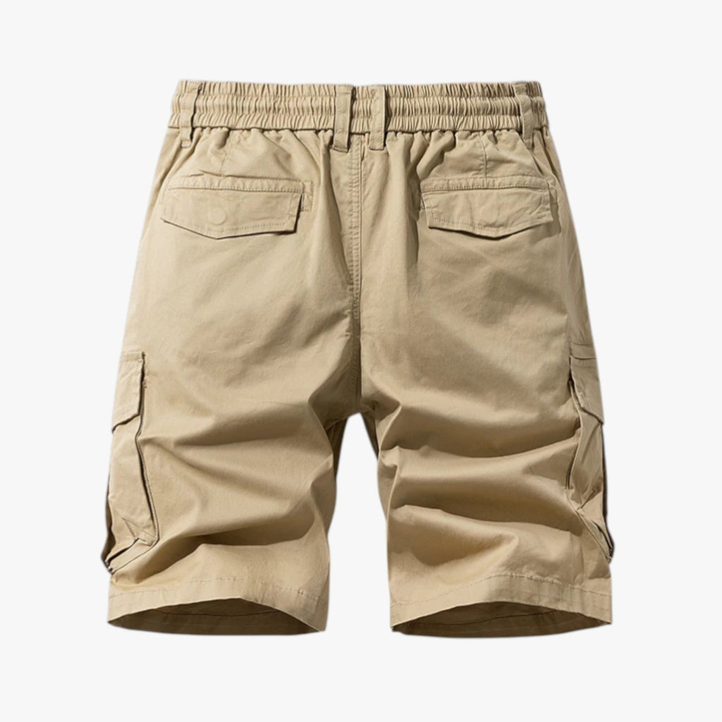 Cargobermudashorts i bomull för herr med djupa fickor