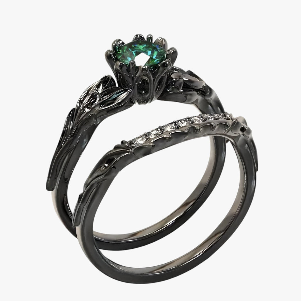 Matching Pair Rings in Quartz and Zircon