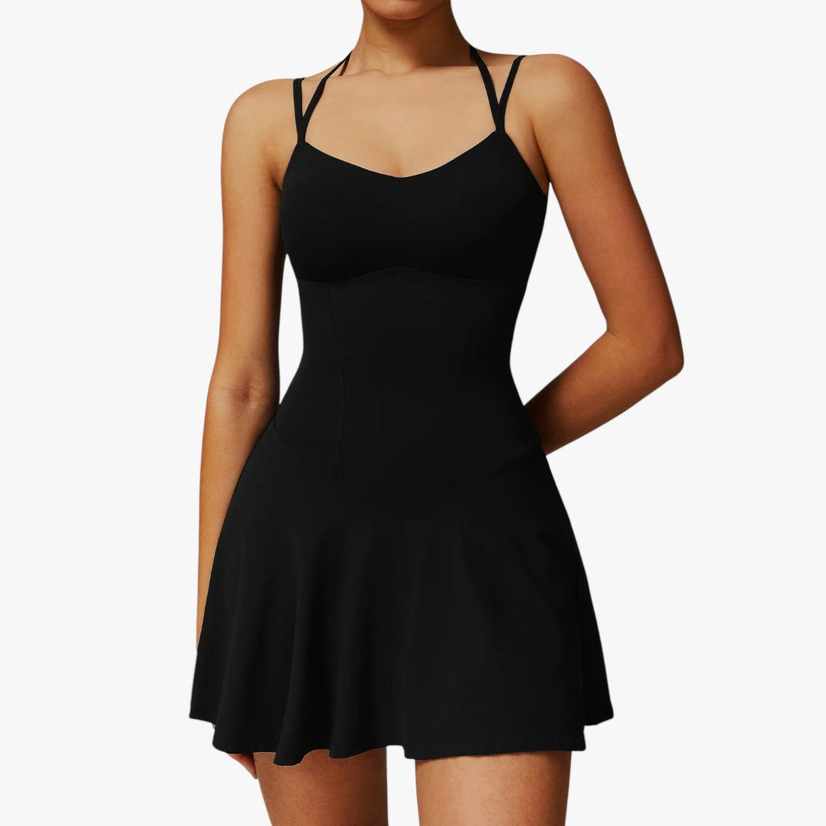 Quick-Drying Sports Dress with Hidden Side Pocket