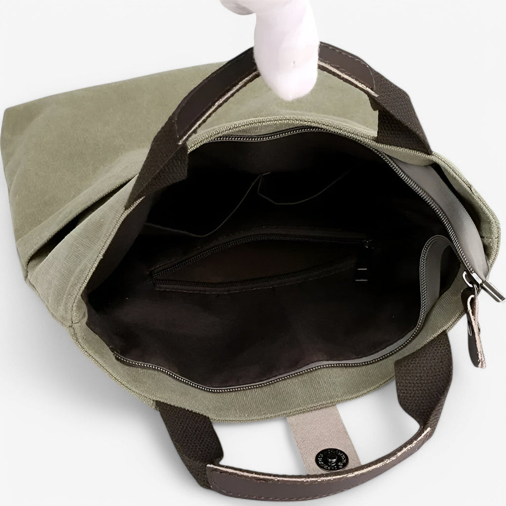 Bolso de hombro de lona con correa ajustable para el trabajo y los viajes