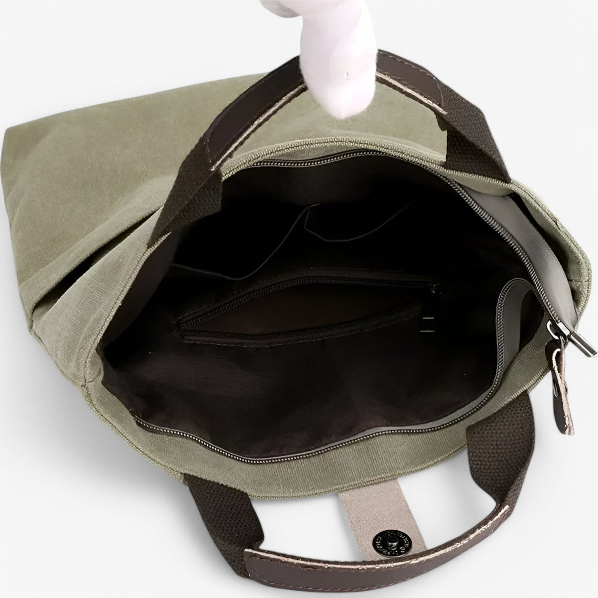 Bolso de hombro de lona con correa ajustable para el trabajo y los viajes