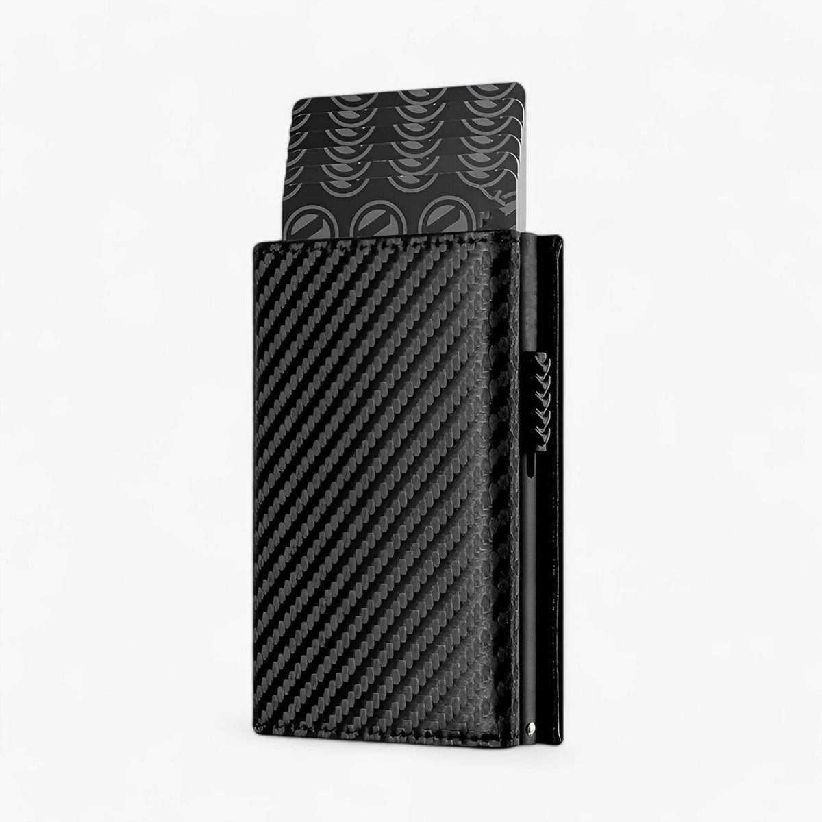 Cartera de piel sintética de dos cuerpos con bloqueo RFID y monedero