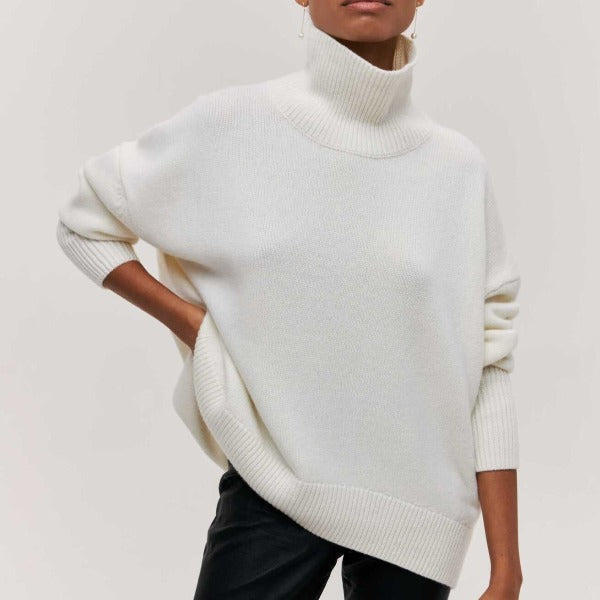 High-Neck Jumper with Soft Handle
