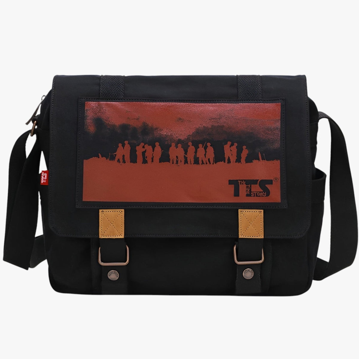 Vintage Canvas Shoulder Bag with Adjustable Strap for Work