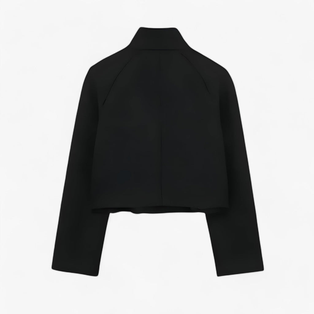 Double-Breasted Wool-Look Jacket for Women at Work