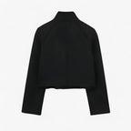 Double-Breasted Wool-Look Jacket for Women at Work