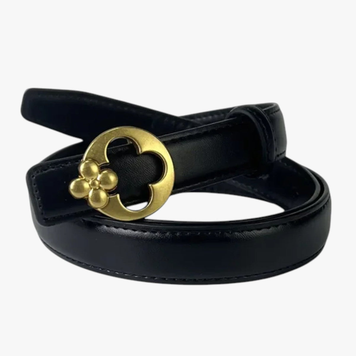 Waist Belt with a Statement Designer Buckle Detail
