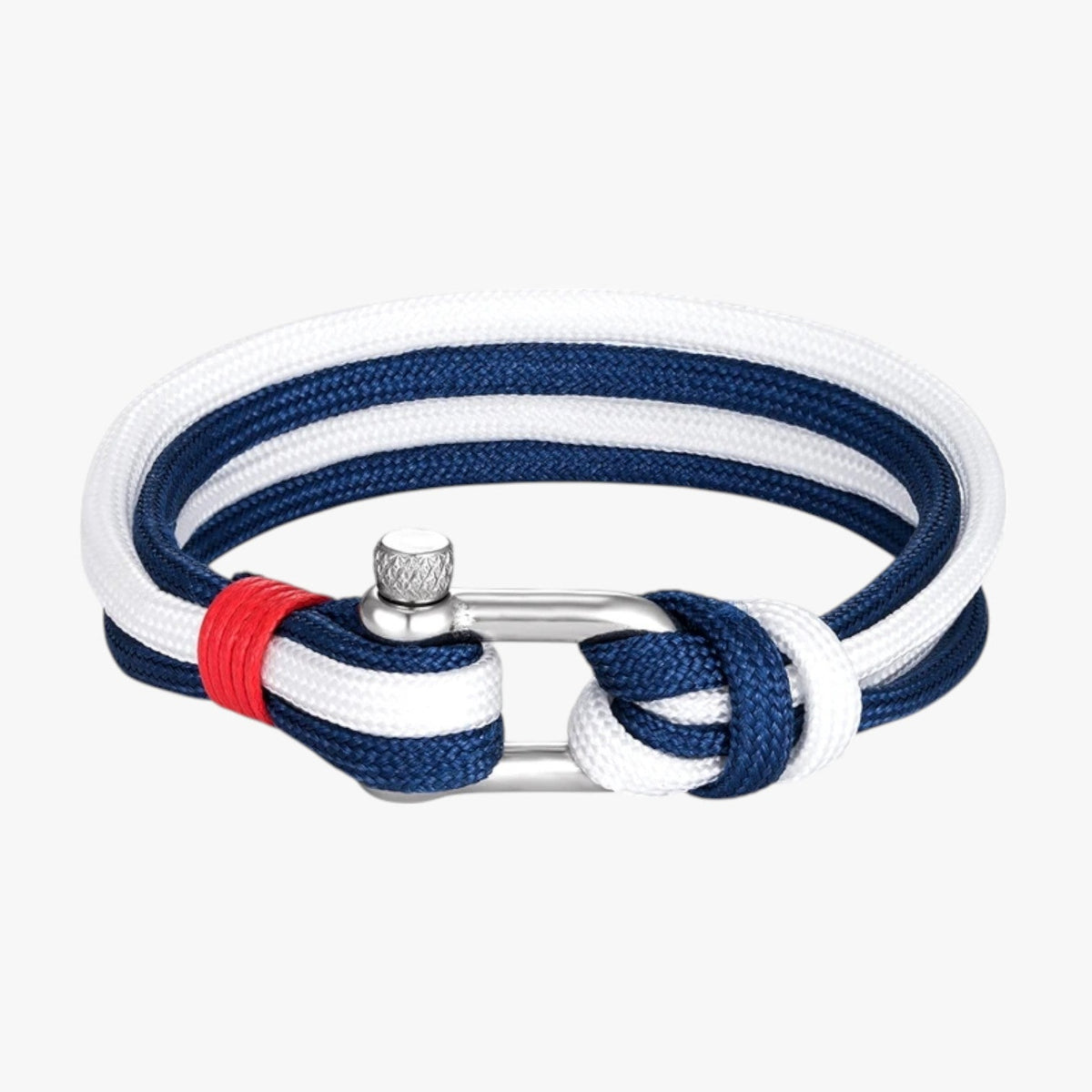 Paracord Survival Bracelet with Anchor Hook Clasp