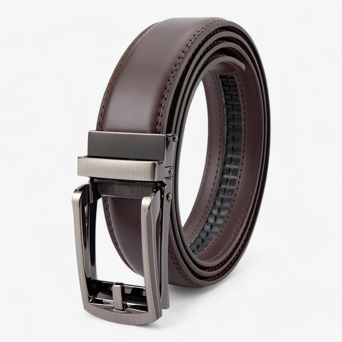 Faux Leather Belt with Alloy Buckle for Work or Weekend