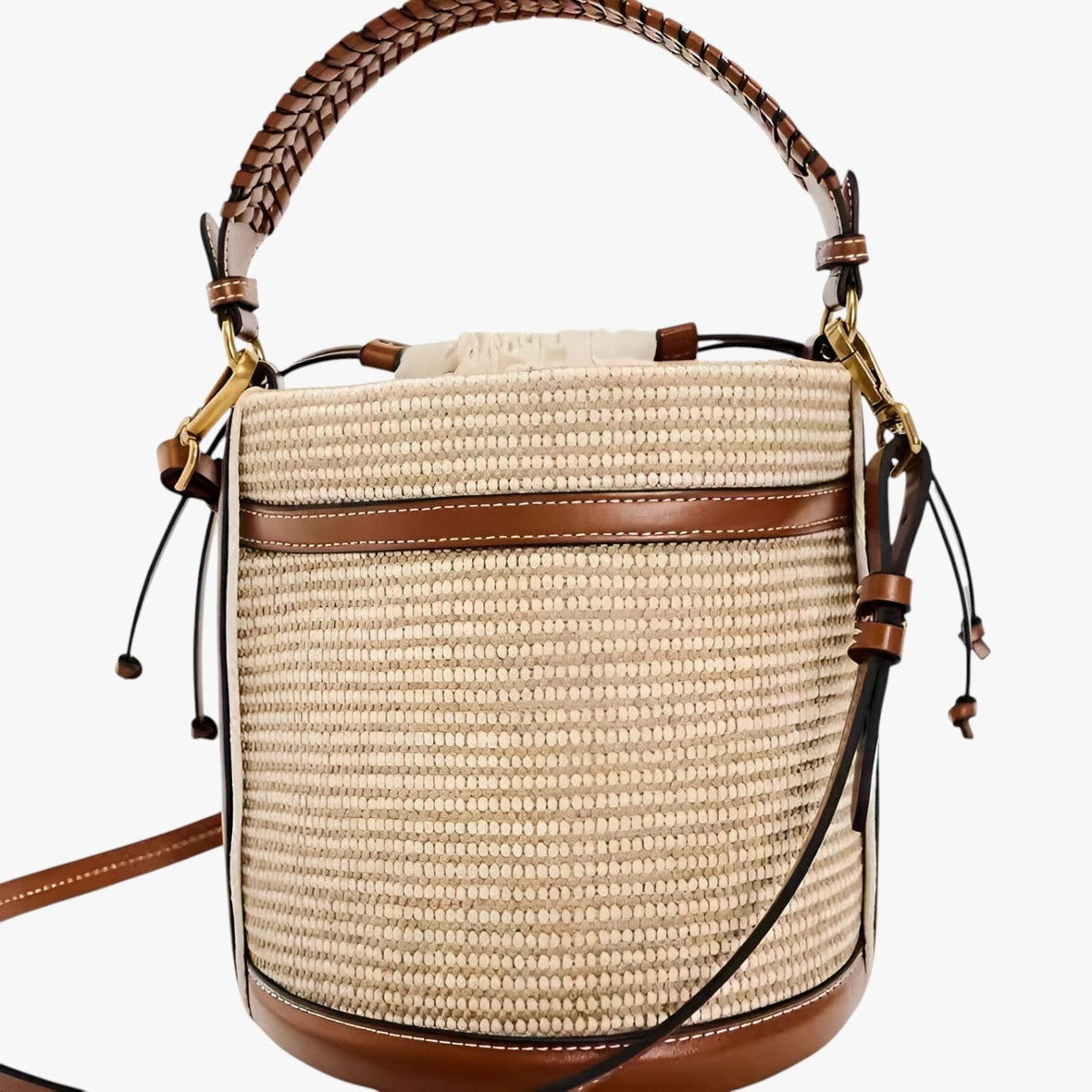 Woven Straw Shoulder Bag for Summer Days