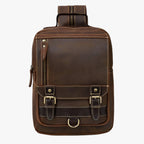 Convertible Backpack with a Vintage Faux Leather Finish
