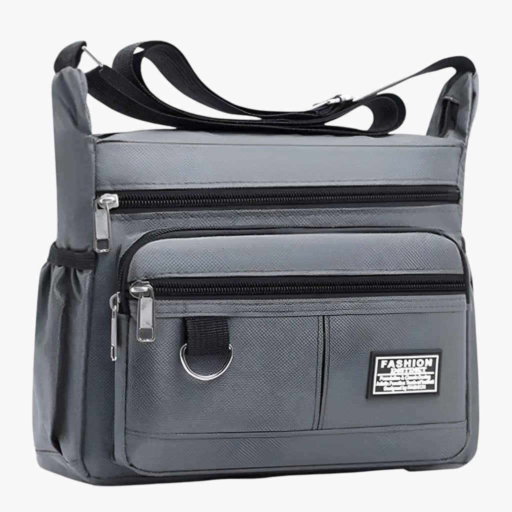Structured Shoulder Work Bag with Laptop Compartment for Men