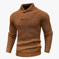 Ribbed Crewneck Knit Jumper for Men in Soft Yarn