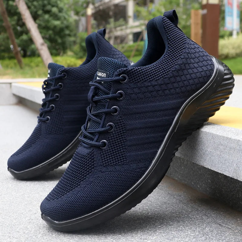 Breathable Mesh Trainers with Deep Traction Sole