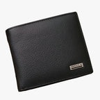 Cartera retro de piel sintética con compartimentos para tarjetas y monedas