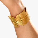 Justerbart boho-manschettarmband i slitstarkt rostfritt stål