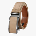 PU Leather Belt with Automatic Buckle for Work and Everyday