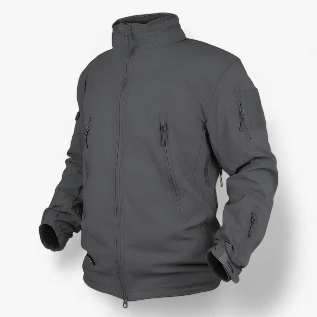 Softshell Jacket with Fleece Lining and Adjustable Hood