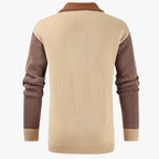 Open V-Neck Cardigan with Relaxed Autumn Fit for Men